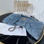 CC 25K Bow Bag 38cm Blue Denim
