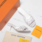 LV 6AM Mule 55mm Multicolor Cowhide Monogram Canvas 456145