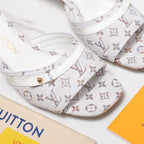 LV 6AM Mule 55mm Multicolor Cowhide Monogram Canvas 456145