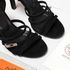HM 26ss Sandals 85 Black Suede 601233