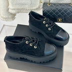 CC Classic Sneaker 50mm Black Quilted Suede And Calfskin