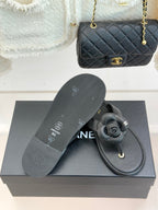 CC 26C Early Spring Camellia Slide Black Calfskin