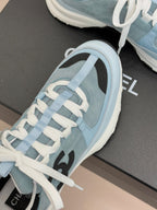 CC 26 Sneaker Blue mix Black White Suede Calfskin 610011