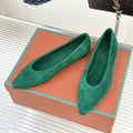 LP Primula Ballet Flat Teal Green Suede 570691