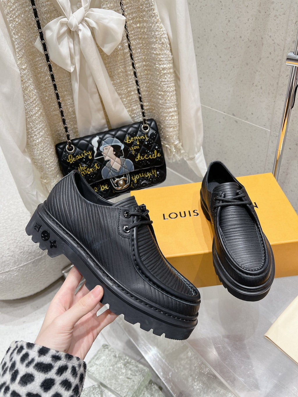 LV Ranger Derby Loafer Black Cowhide 610717