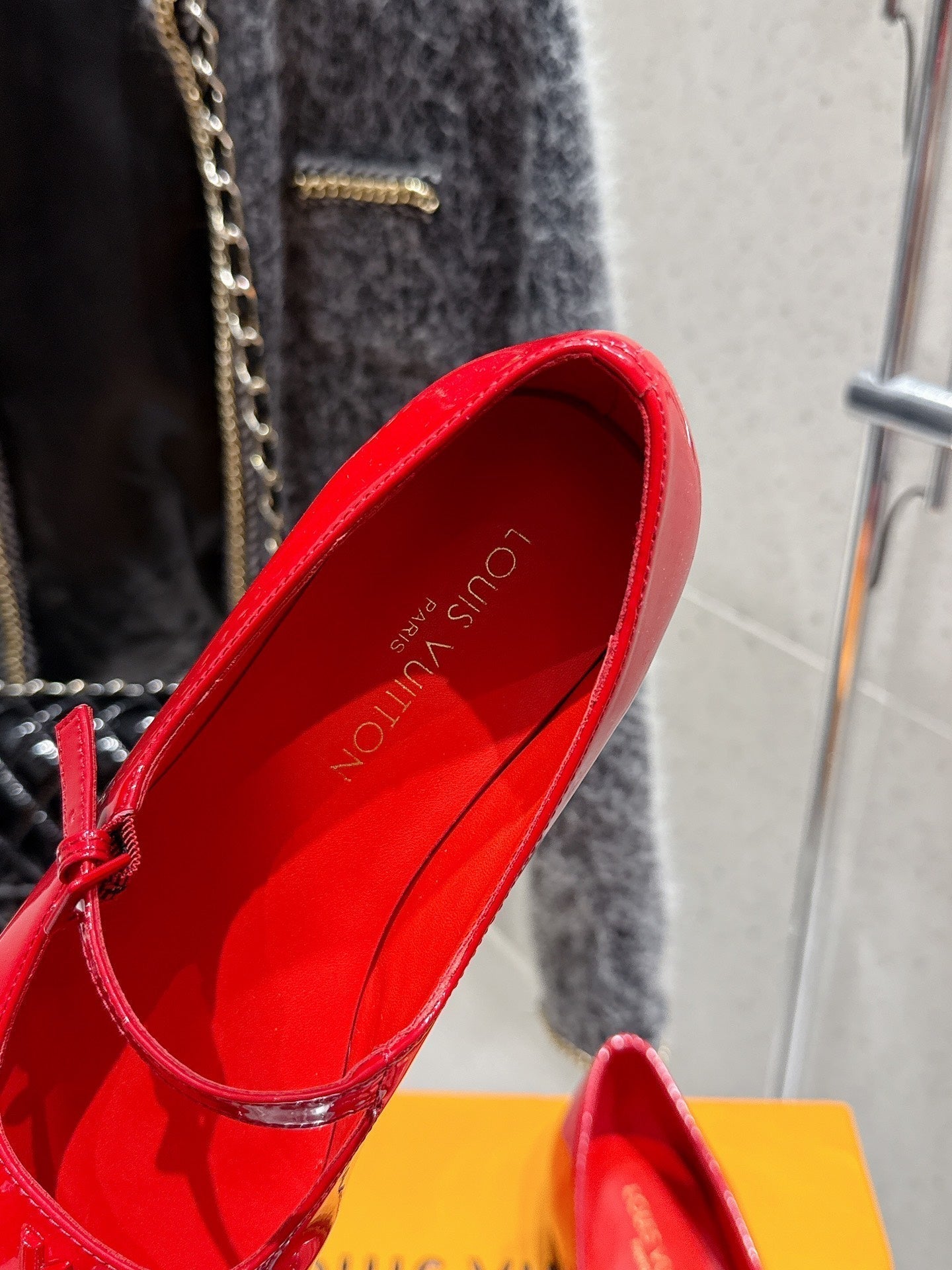 LV Swing Ballet Flat Red Patent Leather 610708