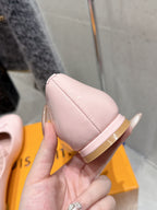 LV Swing Ballet Flat Light Pink Patent Leather 610710