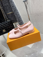 LV Swing Ballet Flat Light Pink Patent Leather 610710