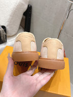 LV x TM Lagoon Sneaker Beige Brown Canvas Lace 610800