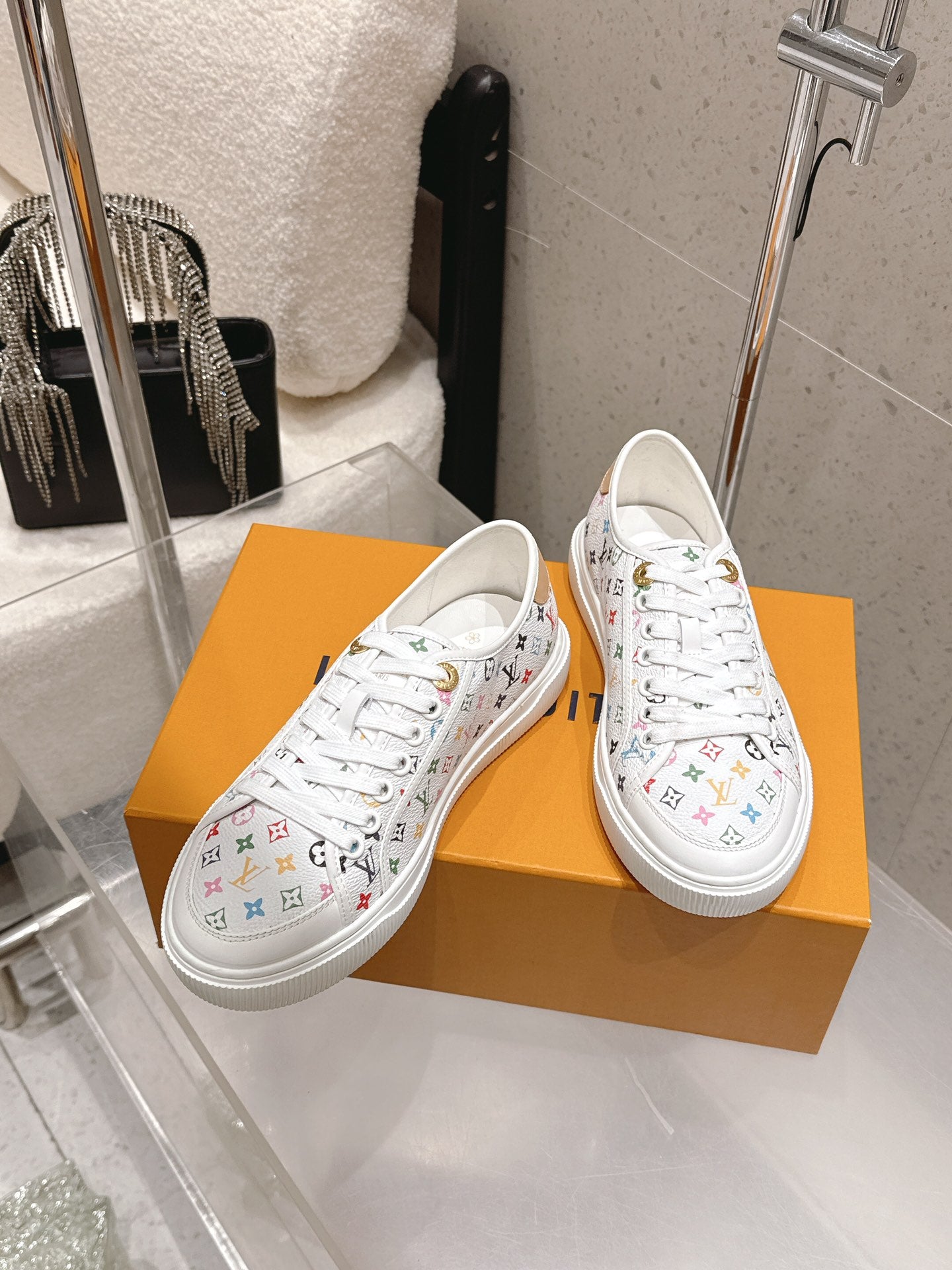 LV x TM Lagoon Sneaker White Monogram Canvas 610801