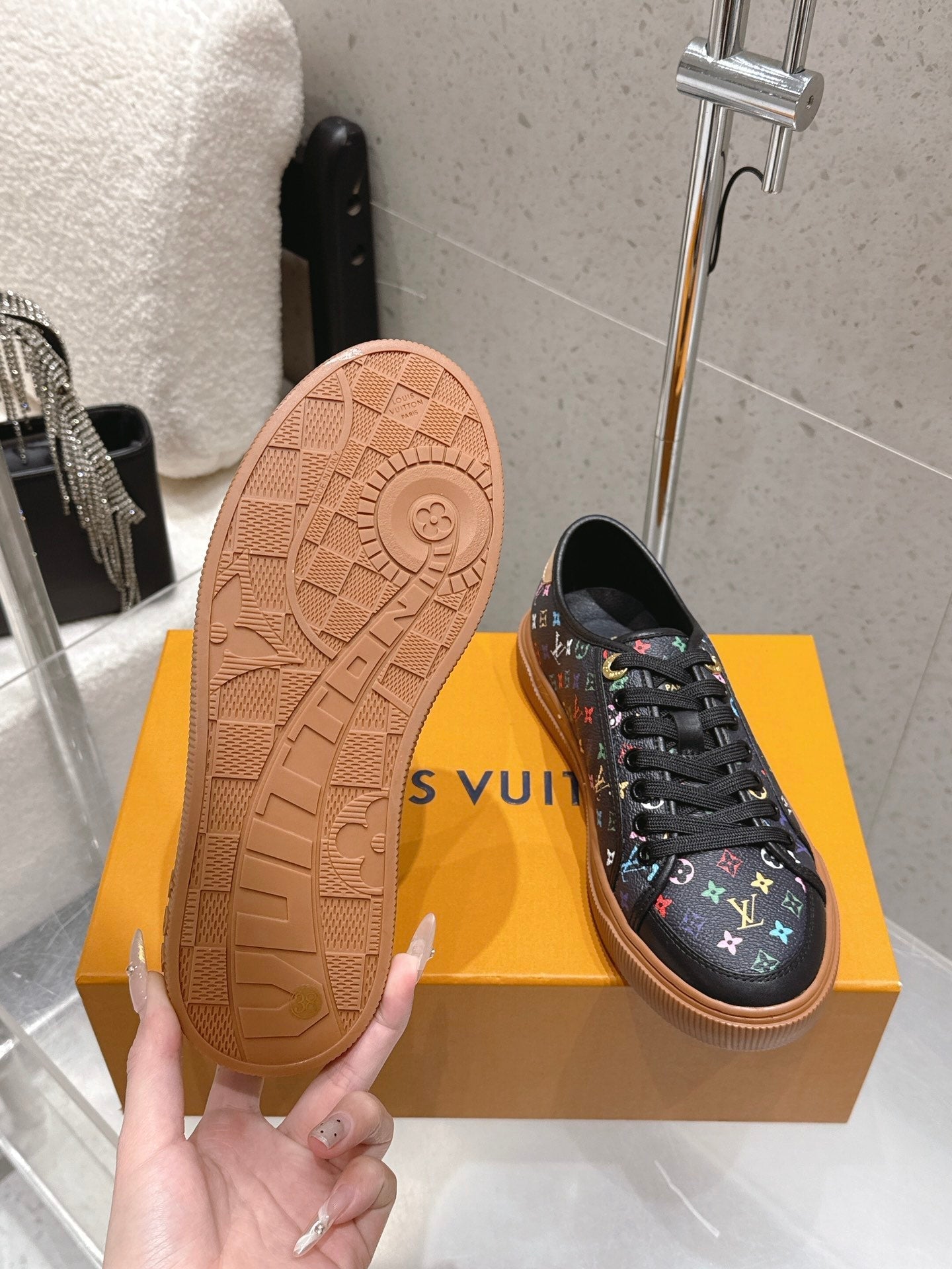 LV x TM Lagoon Sneaker Black Monogram Canvas 610802