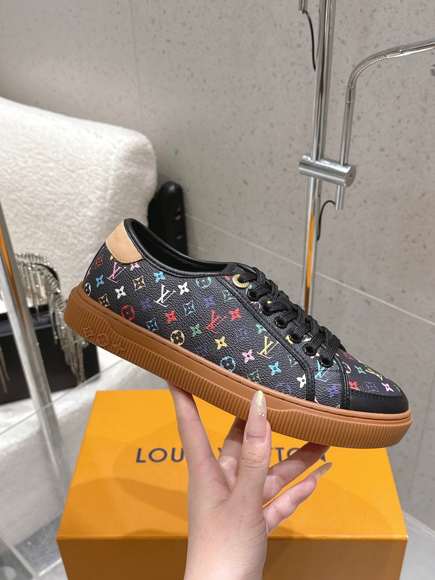 LV x TM Lagoon Sneaker Black Monogram Canvas 610802