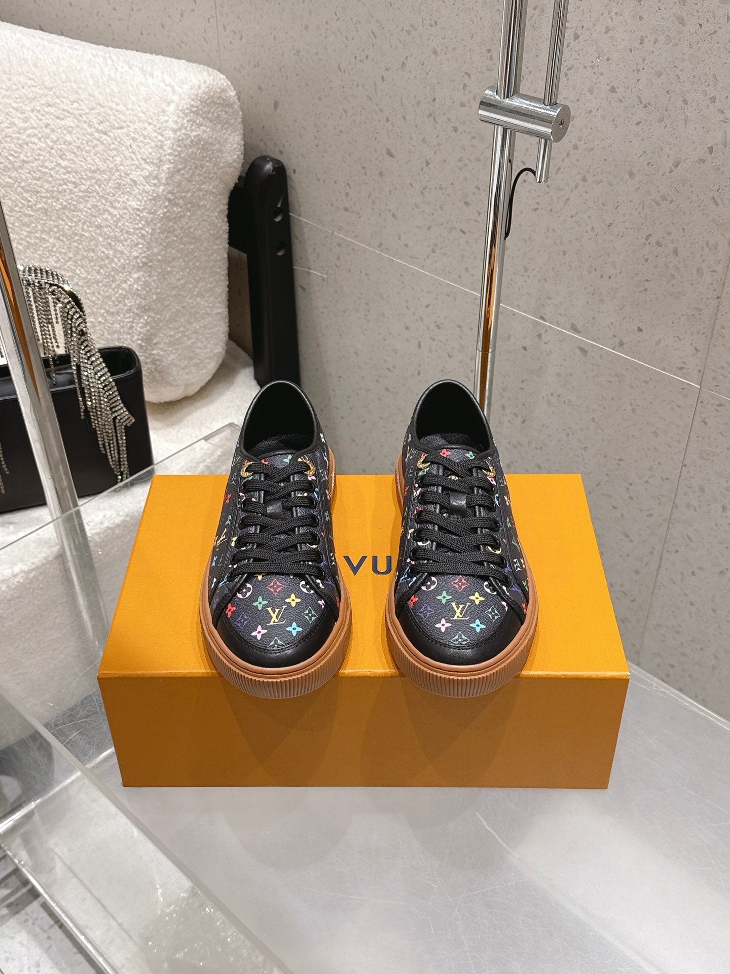 LV x TM Lagoon Sneaker Black Monogram Canvas 610802