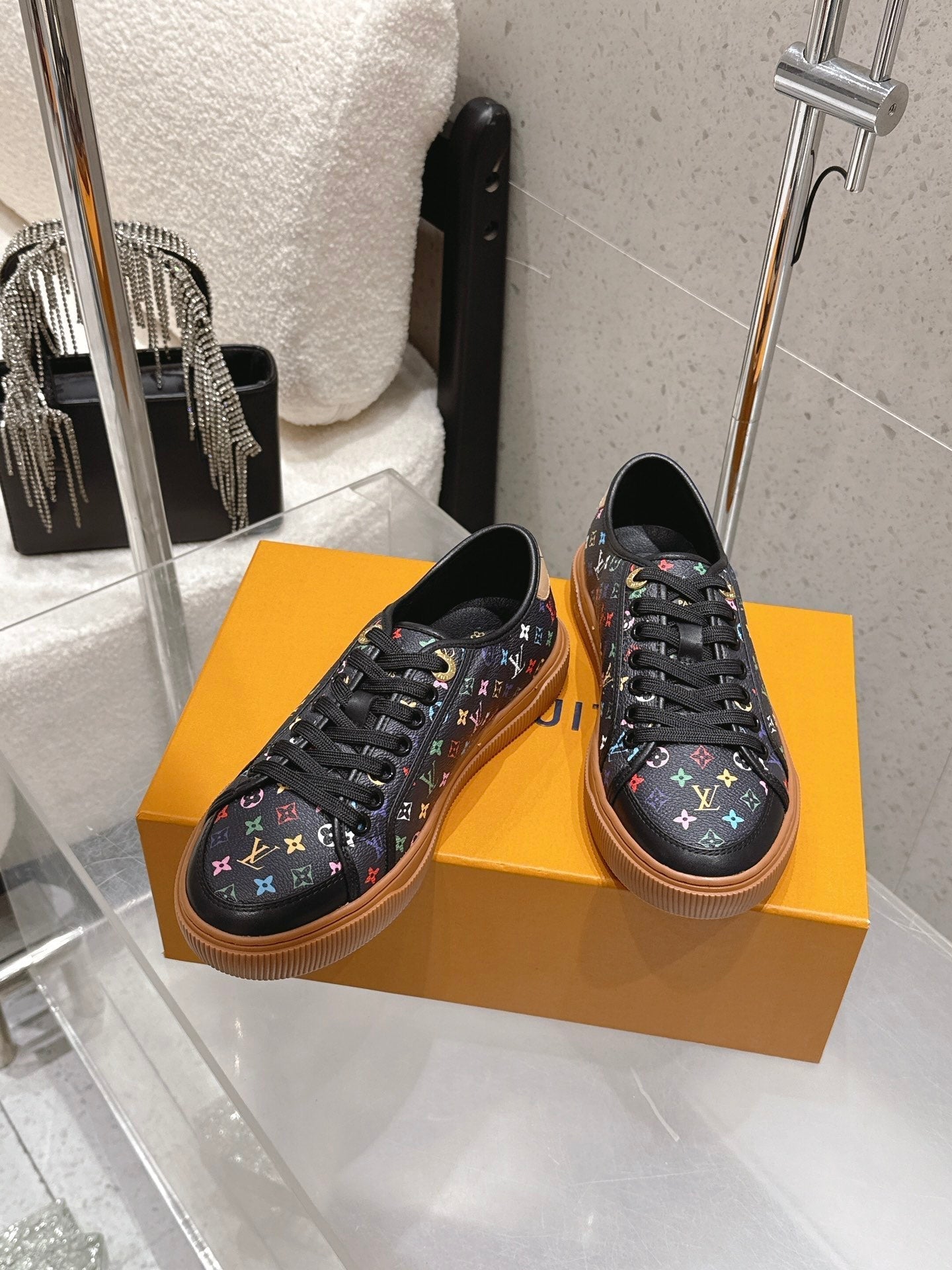 LV x TM Lagoon Sneaker Black Monogram Canvas 610802