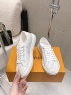 LV x TM Lagoon Sneaker White Monogram Denim 610803