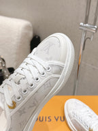 LV x TM Lagoon Sneaker White Monogram Denim 610803
