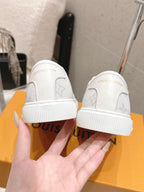 LV x TM Lagoon Sneaker White Monogram Denim 610803