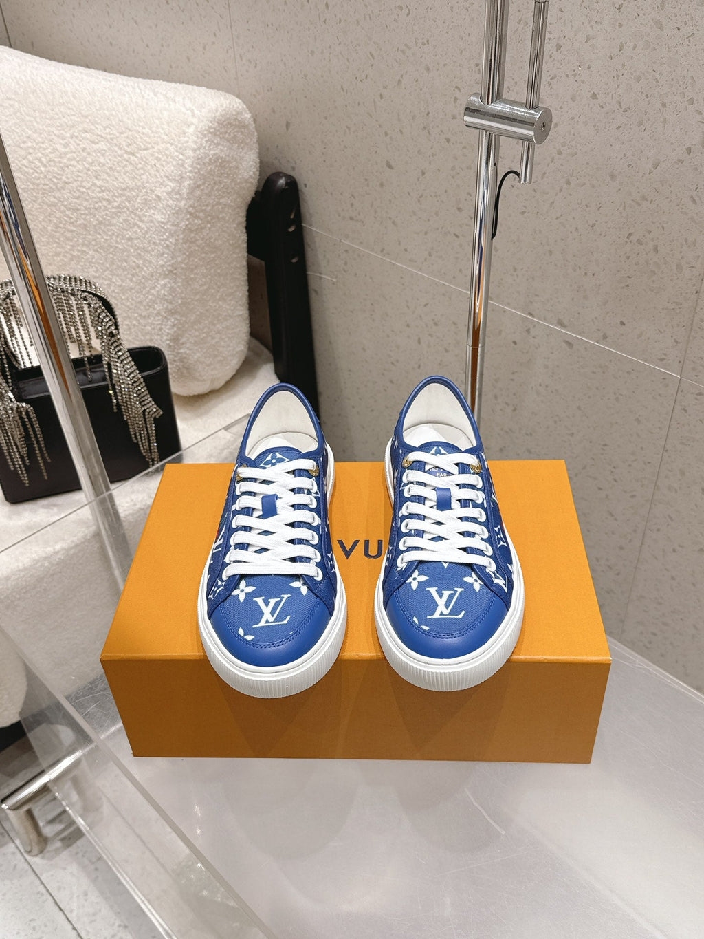 LV x TM Lagoon Sneaker Blue Monogram Denim