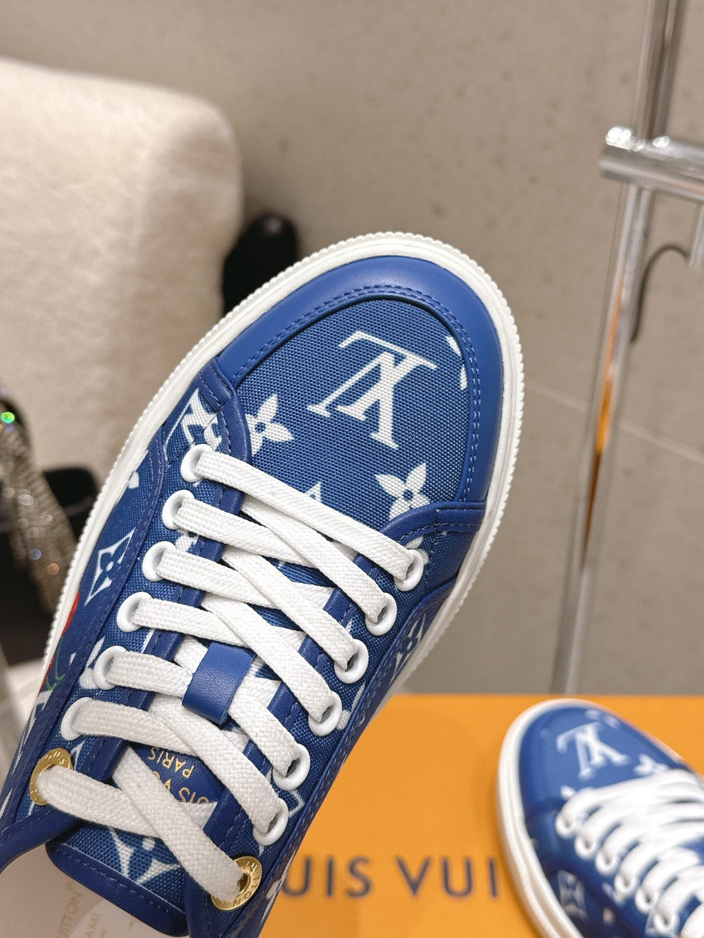 LV x TM Lagoon Sneaker Blue Monogram Denim