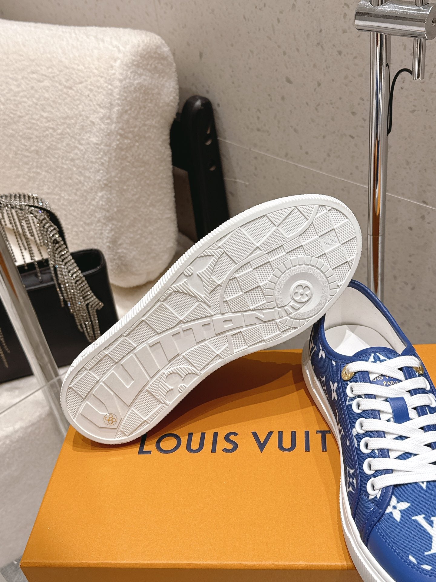 LV x TM Lagoon Sneaker Blue Monogram Denim