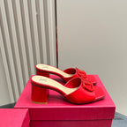 Vogo Signature High Shine Open Toe Sandals In Red Glossy Lambskin  839831