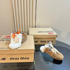 Miu x Balance 530 SL Mule Dark Brown Suede