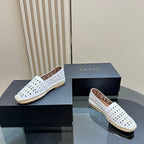 Alaila Vienne Espadrilles In White Cowhide 946258