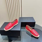 Alaila Vienne Espadrilles In Red Cowhide 946260