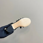 CC 25 Sandal Heels Black Sheepskin 239417