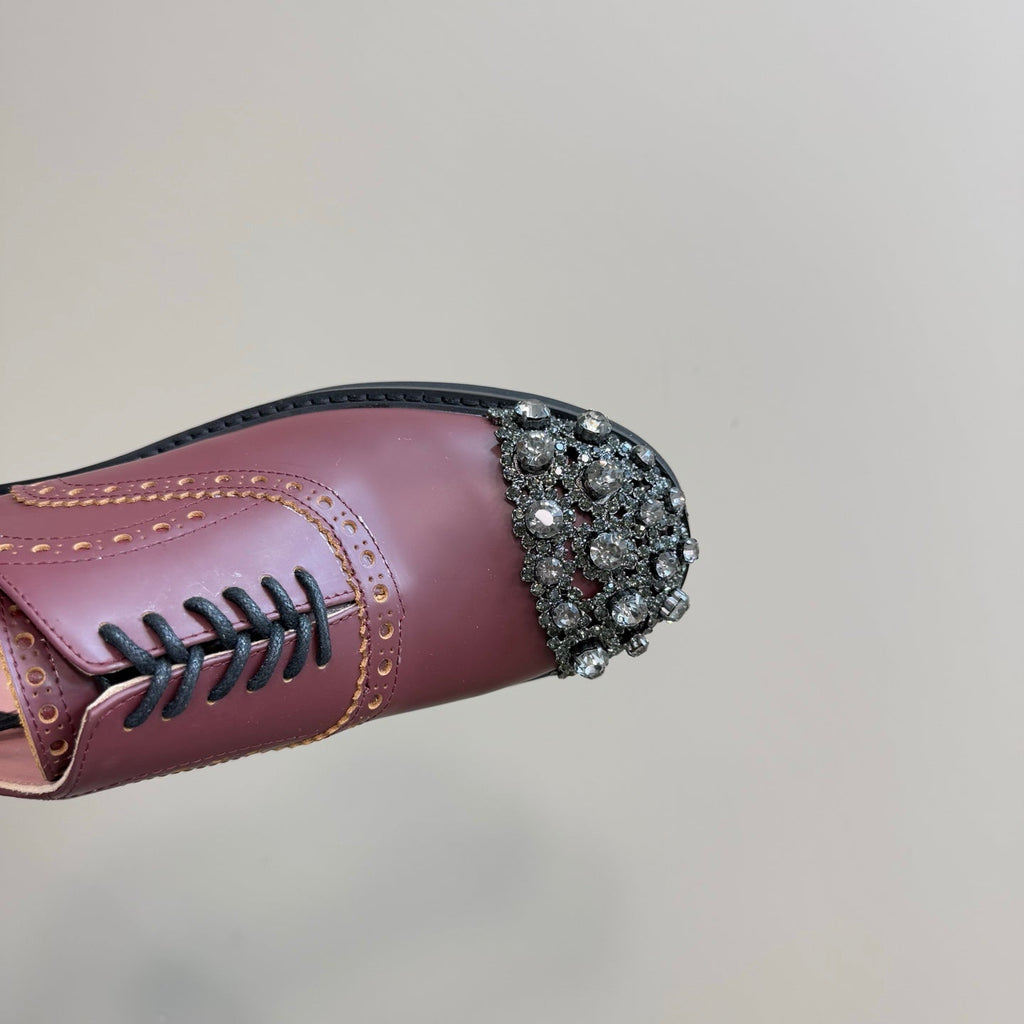 Viv Loafers Earthy Pink Pearl Cowhide 299781
