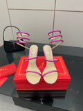 RC Sandals 9.5cm Pink Lotus Imported Metal Sheepskin 302595