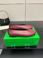BV Puddle Ballet Flat Red Lambskin 427638