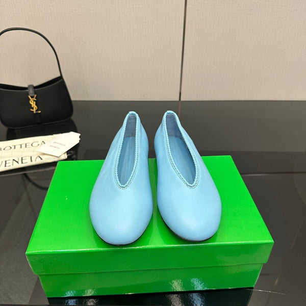 BV Puddle Ballet Flat Blue Lambskin 427639