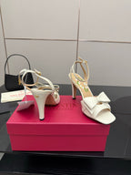 VT Bowow Sandal 95mm Ivory Leather
