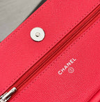 WOC 19CM RED CAVIAR SILVER HARDWARE