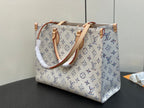 ONTHEGO MM 35CM MULTICOLOR BEIGE MONOGRAM JACQUARD FABRIC