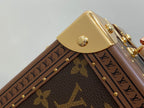 MINI SQUARE TRUNK 17 LEOPARD PRINT IN BROWN MONOGRAM CANVAS