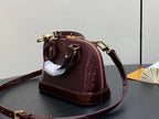 alma nano 18 bordeaux red epi calfskin