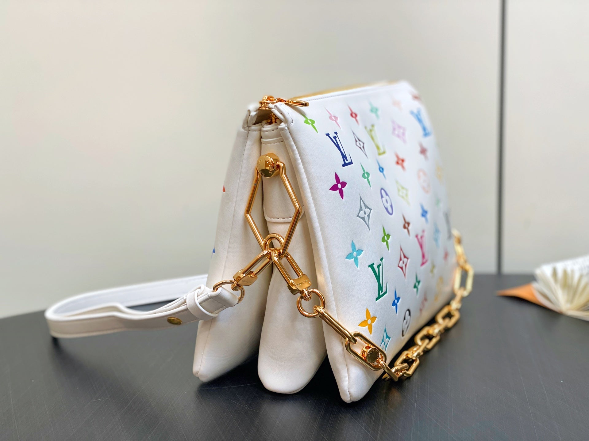 LV x TM COUSSIN Bag 26cm Multicolor Leather 329576