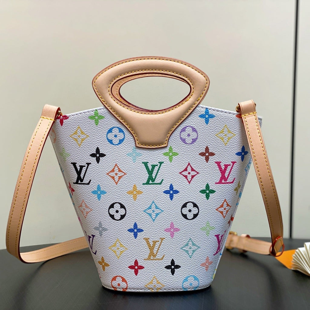 LV Rivage BB 18cm White Multicolore Monogram Canvas 329875