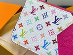 LV x TM ROMY Wallet Pink Gold Leather 329909