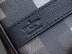 Keepall Bandouliere 25cm Damoflage Black Coated Canvas