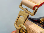 LV x TM Side Trunk MM 23.5cm Brown Cherry Canvas