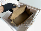 BIRKIN 25 BAG IN PEANUT BROWN CALFSKIN WITH COLORFUL STICKER (MADE - TO - ODER)
