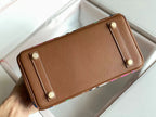 BIRKIN 25 BAG IN CHOCOLATE BROWN CALFSKIN WITH COLORFUL STICKER (MADE - TO - ODER)