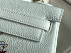 BIRKIN 25 BAG IN WHITE CALFSKIN WITH COLORFUL STICKER 228763 (MADE - TO - ODER)