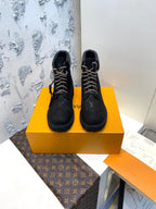 LV x Timberland 6-In Ankle Boot 35mm Black Monogram Suede