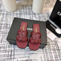 CC 26s Open-toe Sandal Burgundy Glossy Sheepskin 681938