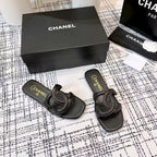 CC 26s Open-toe Sandal Black Sheepskin 681947