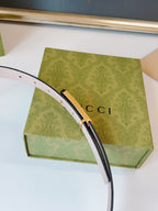 Gucci Signature Belt Gold Buckle 35mm Black Embossed Leather